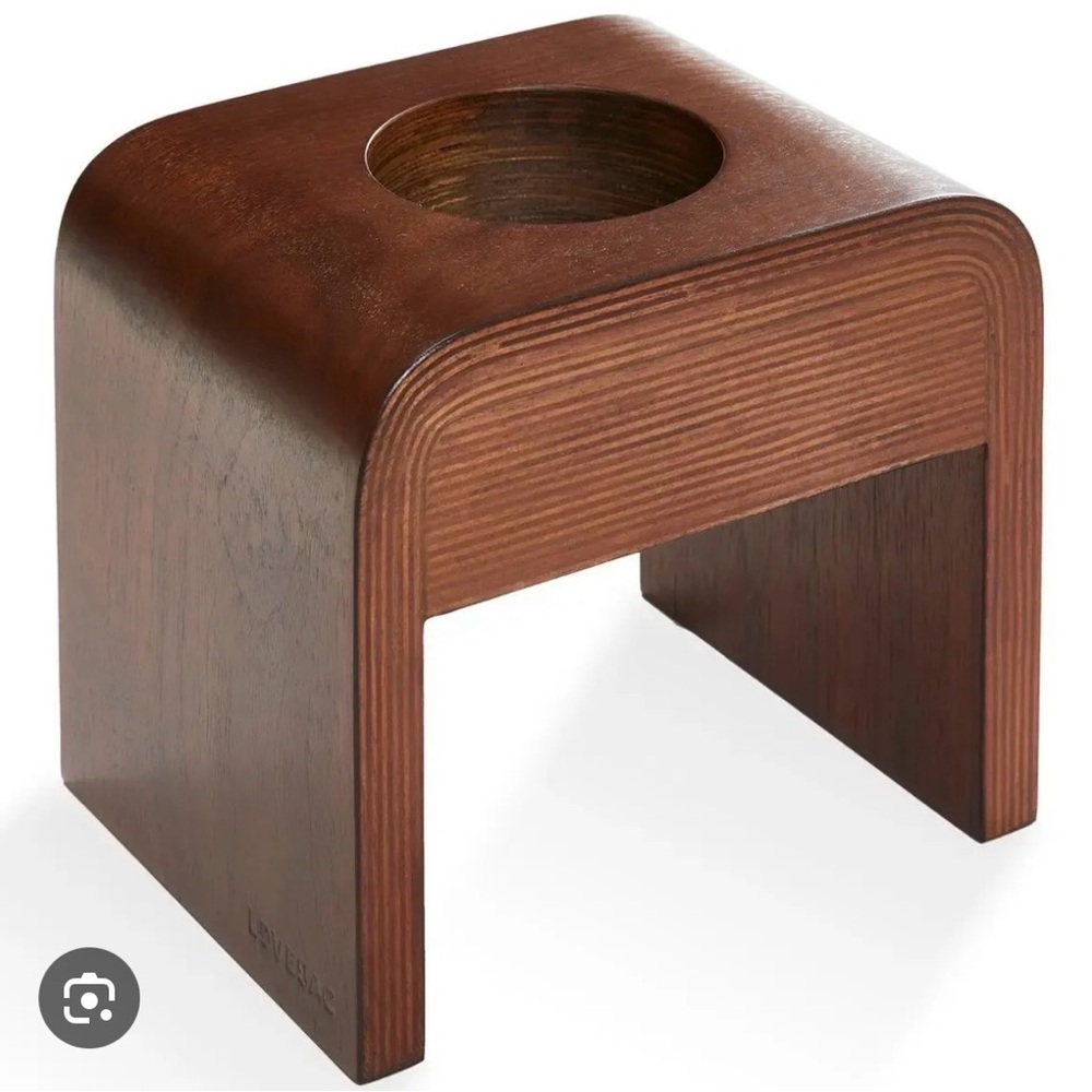 Lovesac Sactionals Drink Holder - Dark Walnut - Set Of 2